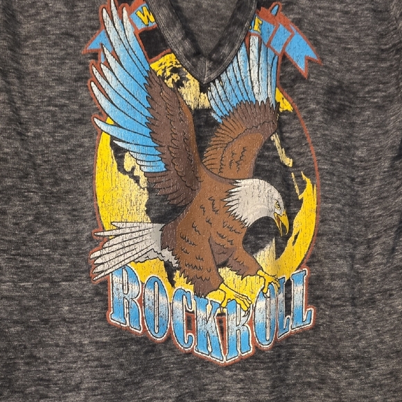 Express Charcoal Graphic Tee "RockRoll". Size XS - Picture 3 of 13
